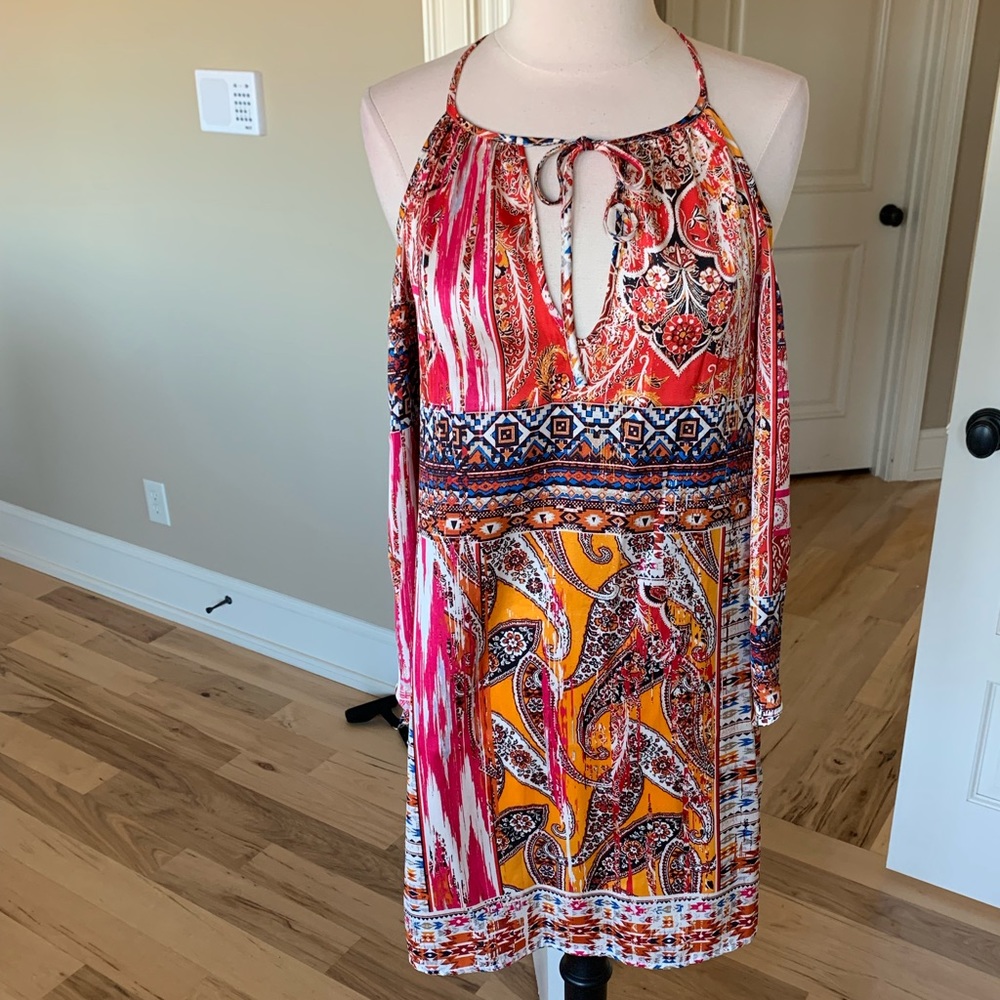 Marcelle Margaux Silky Dress Multicolor Womens XS